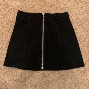 Forever 21 black suede skirt
